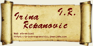 Irina Repanović vizit kartica